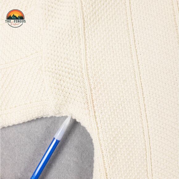 Cambridge Classic White Pullover Sweater Long Sleeve Preppy Knit Men's Medium - Picture 4 of 12